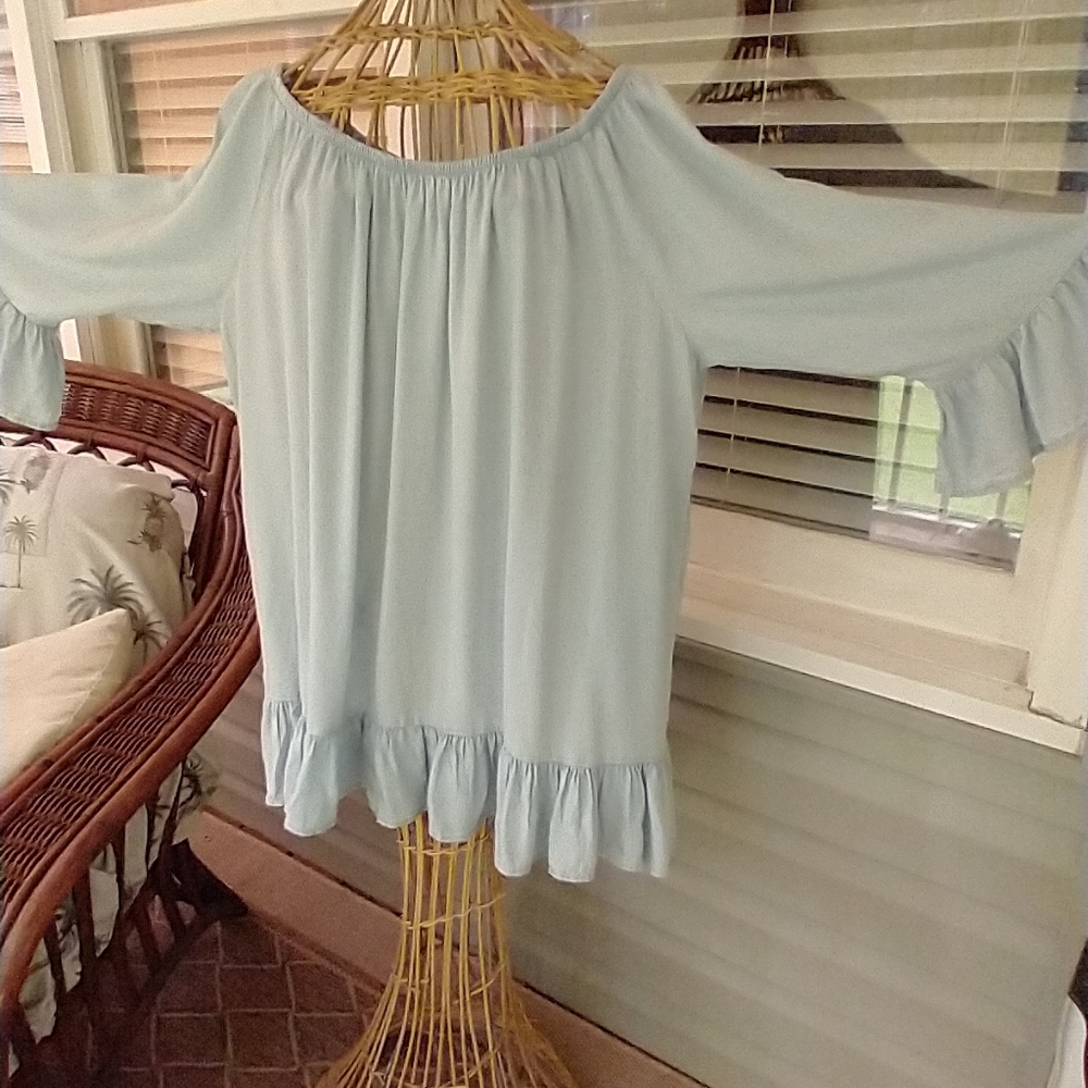 Top Off the shoulder long Sleeve Top/Dress